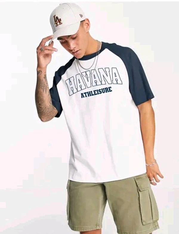 AVEJO'S Men Half Sleeve Over-size T-shirt - M, White