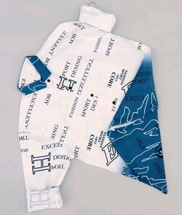 Printed Full-sleeve Shirt For Men - XL, Blue