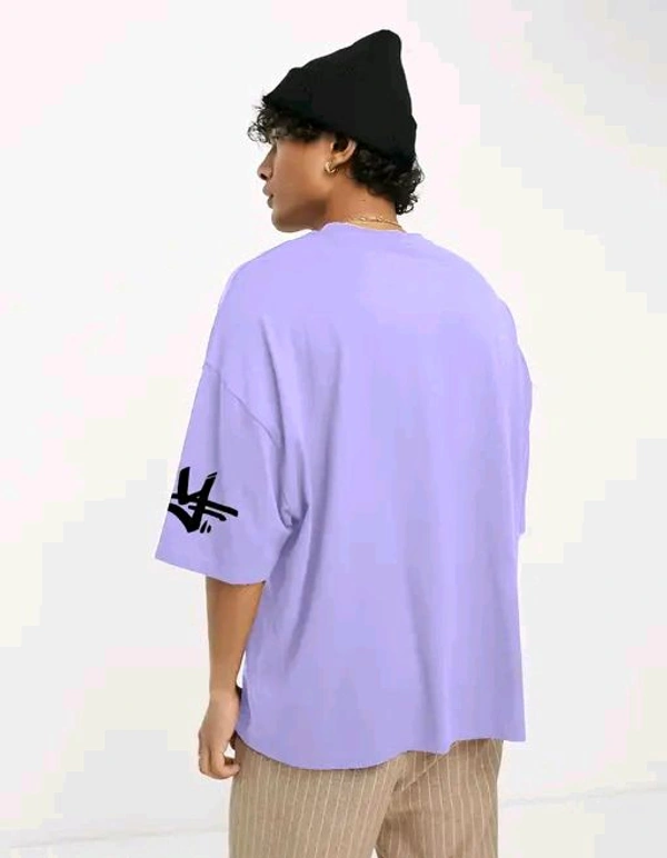 MANIAC Typography Slim Round T-shirt For Men - L, Cream
