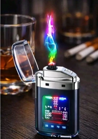 USB charging Plasma Lighter with LED smart screen - SS28