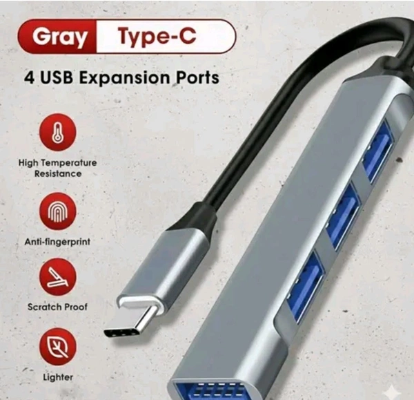 4 Port high speed type- C to USB Hub - SS30