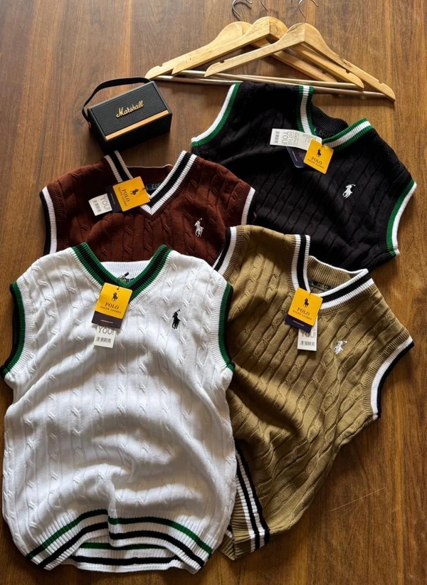 Premium Polo Half Sleeves Knitting Sweater - M