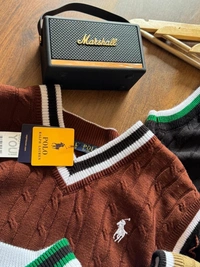 Premium Polo Half Sleeves Knitting Sweater - XL