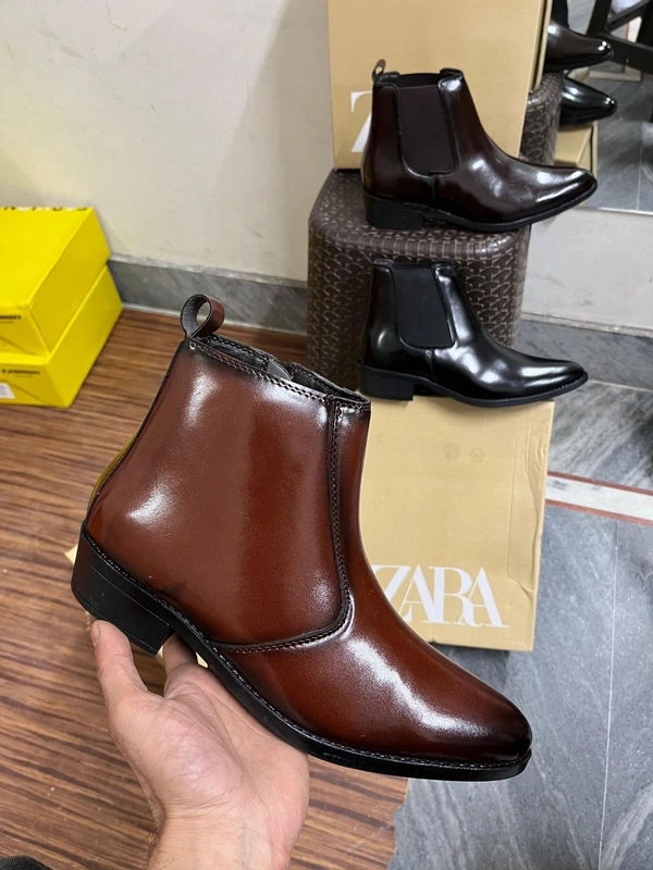 Premium Quality Leather Formal Design Chelsea - 6