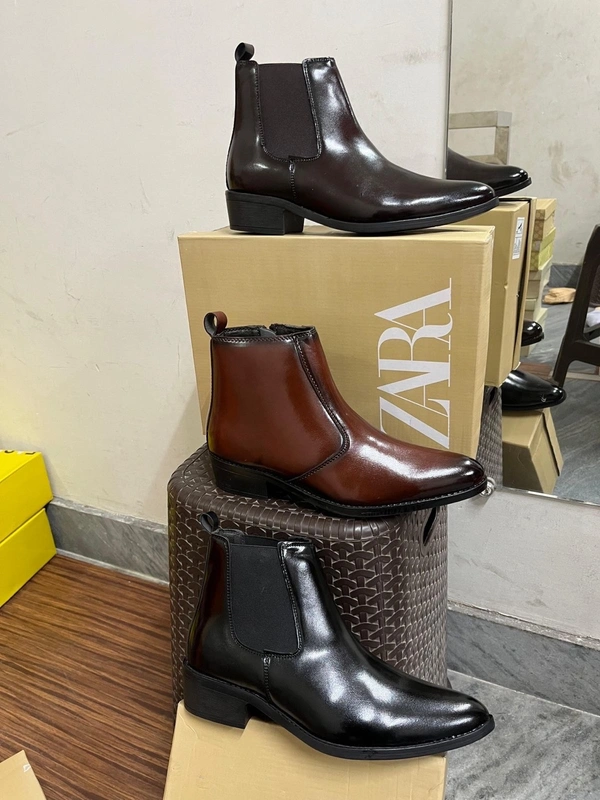 Premium Quality Leather Formal Design Chelsea - 8