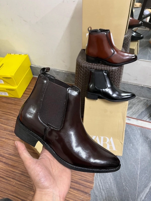 Premium Quality Leather Formal Design Chelsea - 8