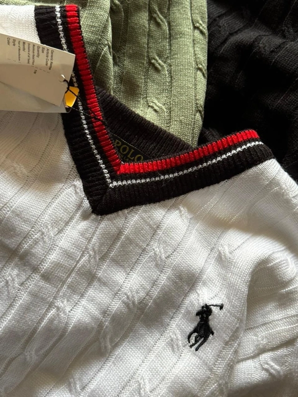 Polo Full Sleeves Knitting Sweater 🔥 - M