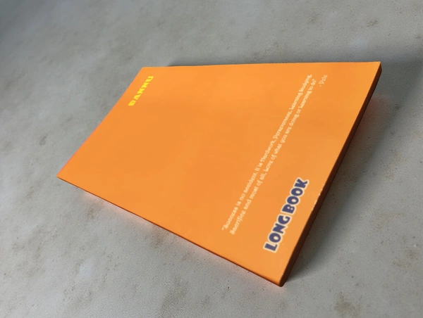 long note book 150 pages plain white