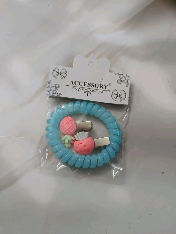 Kids Wired Hairband and Hairclips  Combo Pack - Blue