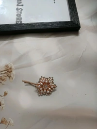 Rosegold Beads & Stone Hair Pin