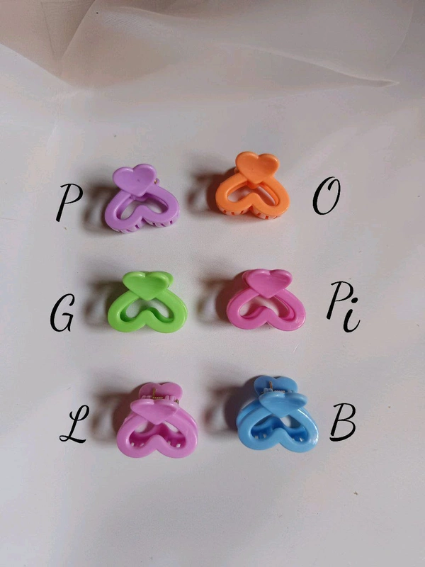 Mini Heart Hair Claw  - G