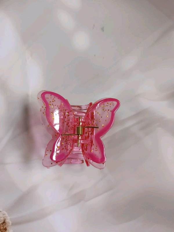 Big & Strong  Glossy Glitter Butterfly Claw