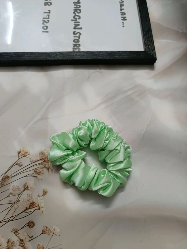 Satin Scrunchies Big Size - Green