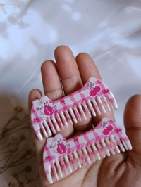 Cartoon Comb Clip - Dark Pink