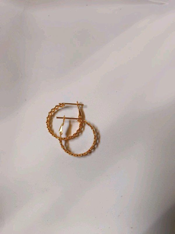 Golden Hoop Earring
