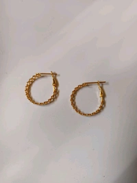 Golden Hoop Earring