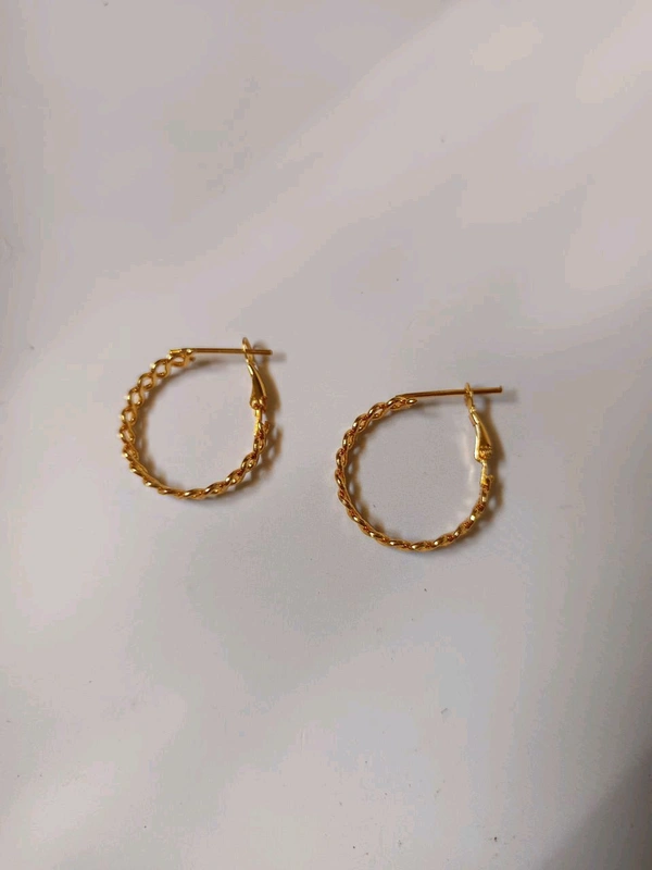 Golden Hoop Earring
