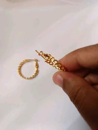 Golden Hoop Earring
