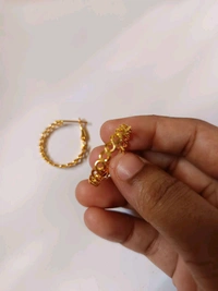 Golden Hoop Earring