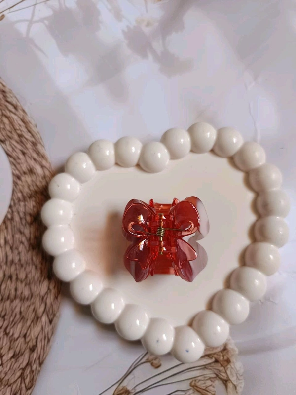 Strong Acrylic Dualtone Butterfly Hair Claw - 1