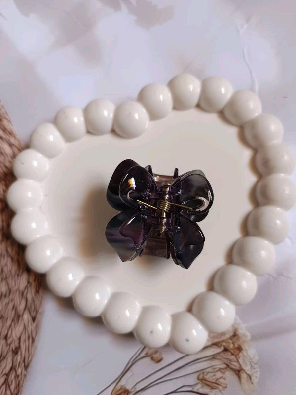 Strong Acrylic Dualtone Butterfly Hair Claw - 2