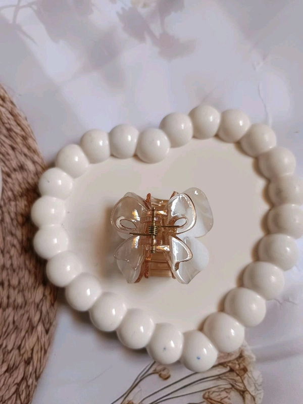 Strong Acrylic Dualtone Butterfly Hair Claw - 5