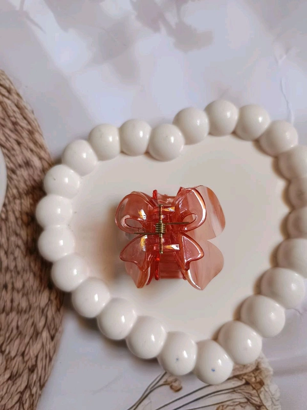 Strong Acrylic Dualtone Butterfly Hair Claw - 6