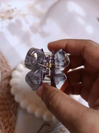 Strong Acrylic Dualtone Butterfly Hair Claw - 8