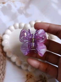 Strong Acrylic Dualtone Butterfly Hair Claw - 9