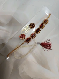 Trendy Lotus Neckset 3 - Maroon