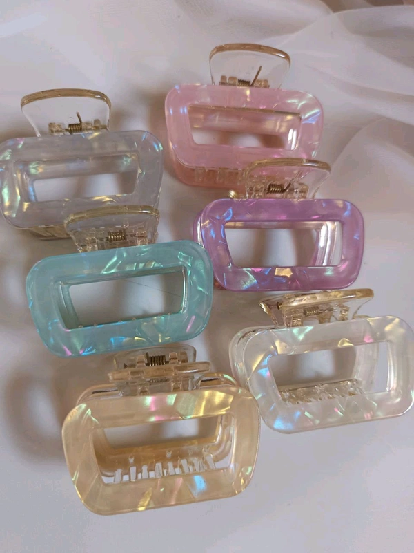 Dual Tone Box Claw Acrylic - Pink