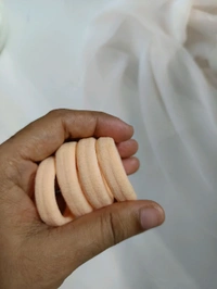 Daily Wear Rubber Band 4 Pcs Set 1 - Orange