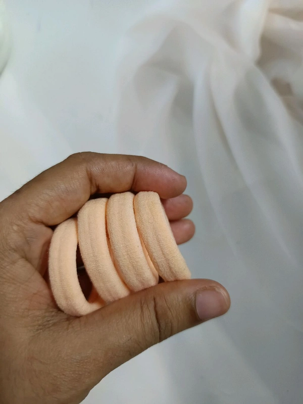 Daily Wear Rubber Band 4 Pcs Set 1 - Orange