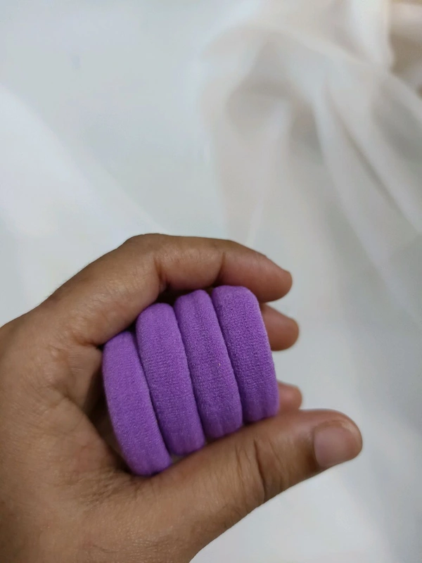Daily Wear Rubber Band 4 Pcs Set 1 - Violot