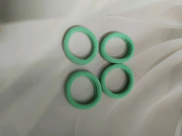 Daily Wear Rubber Band 4 Pcs Set 1 - Green