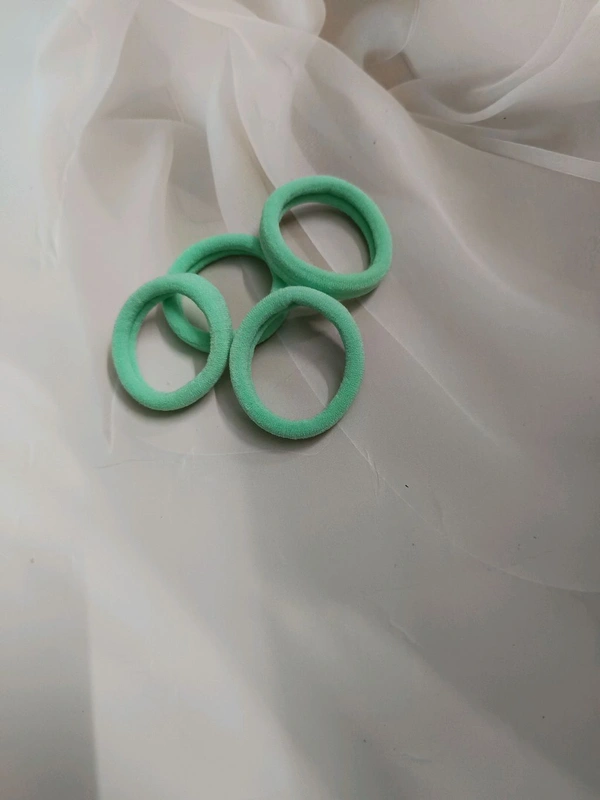Daily Wear Rubber Band 4 Pcs Set 1 - Green
