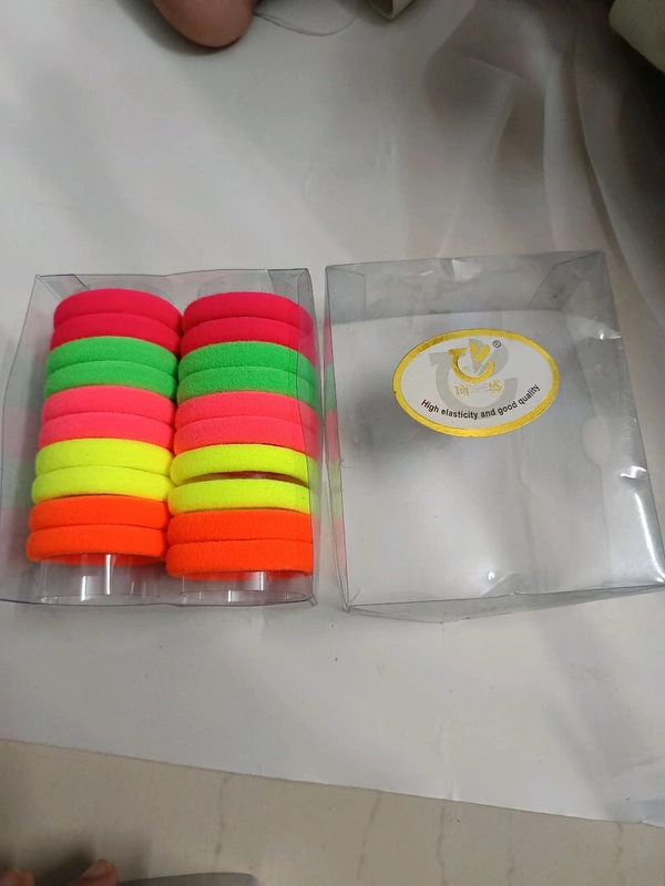Daily Wear Rubber Band 2 Pcs Set  - Lemon Yellow