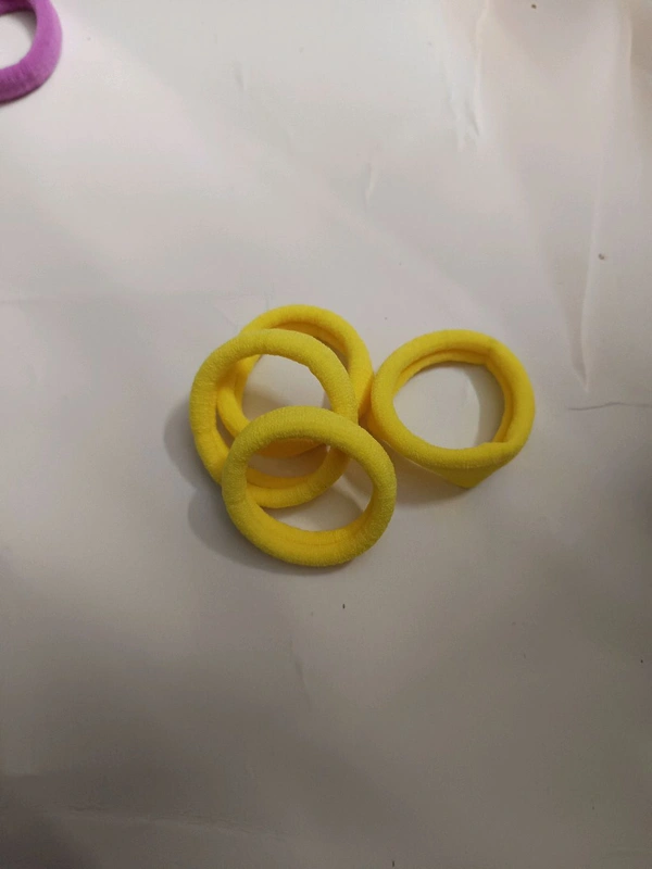 Daily Wear Rubber Band 4 Pcs Set 2 - Yellow