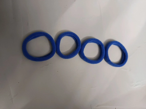 Daily Wear Rubber Band 4 Pcs Set 2 - Blue