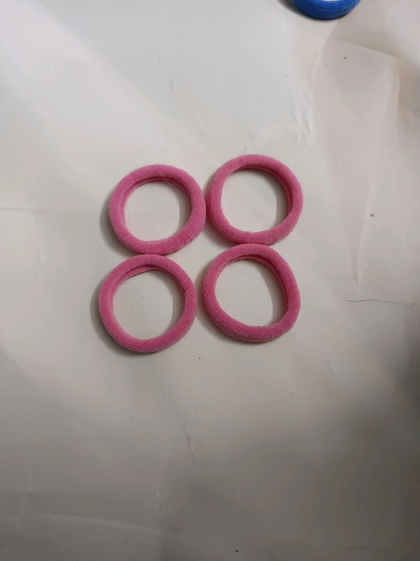Daily Wear Rubber Band 4 Pcs Set 2 - Pink