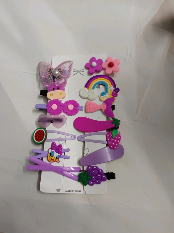 Kids Variety Clips Pack - Purple
