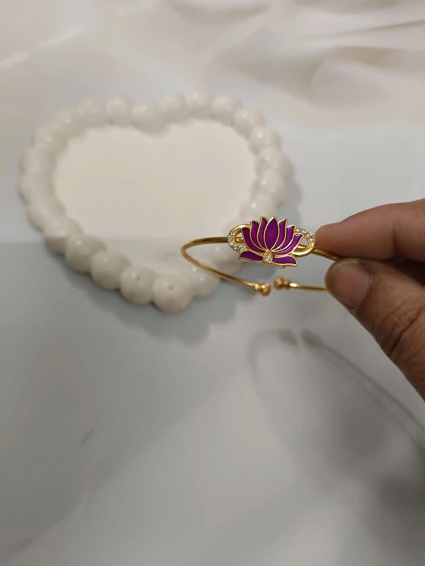 Lotus Bracelet  - Purple