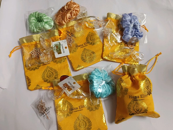 Potli Bag Hamper ( 1 Bag Has - 3 Items) - One Bag Price