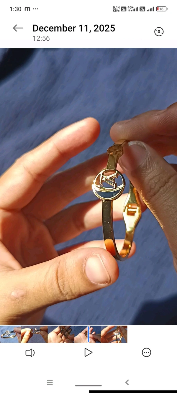 Anti Tarnish "A" Alphabet - Golden Color