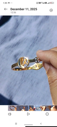 Anti Tarnish "A" Alphabet - Golden Color