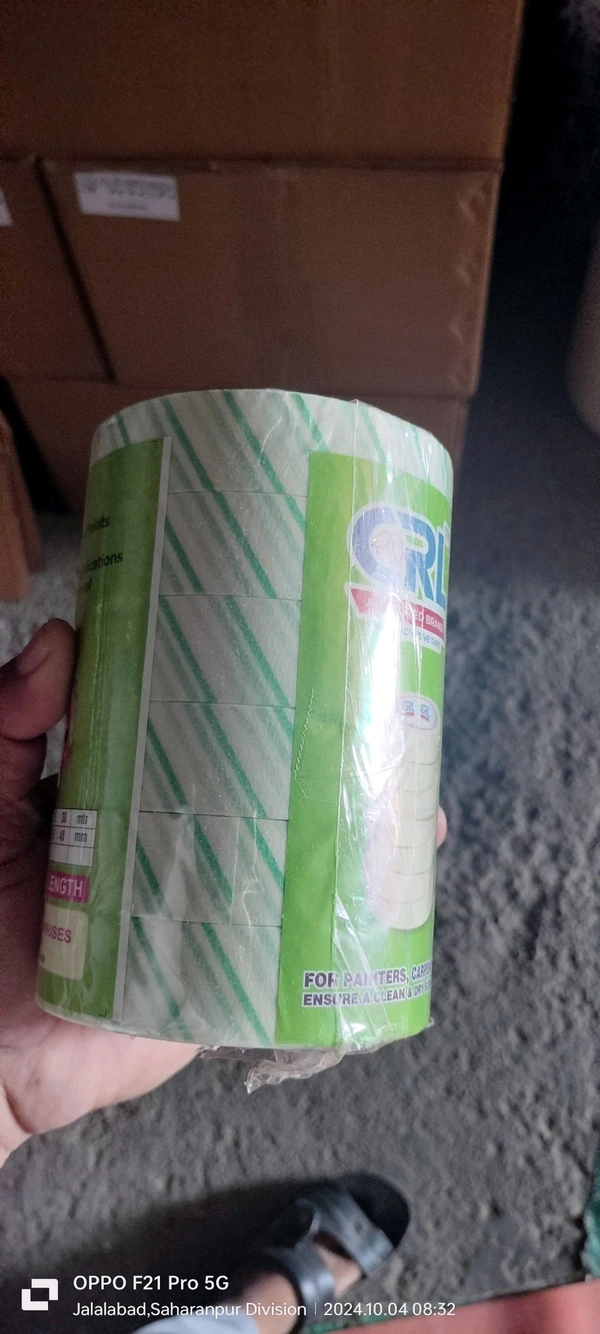 CRL Masking Tape Green Dhari 20 MTR - 1 Inch