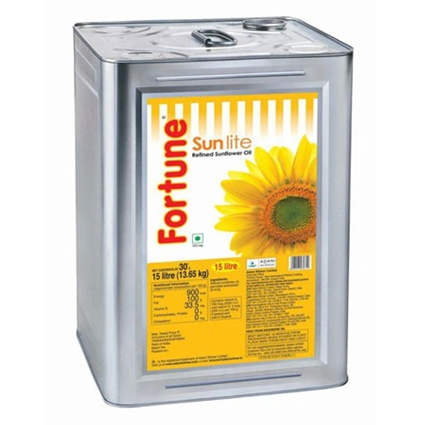 Fortune Sunflower Oil 15L JAR OR TIN