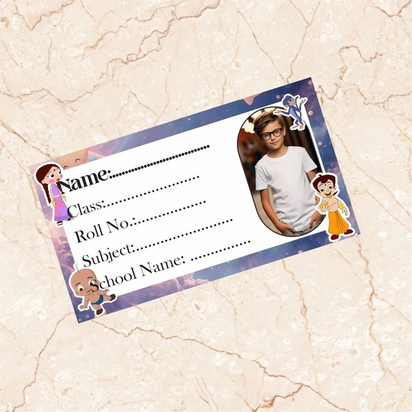 Vedalya Ayodhara Personalized Photo Name Sticker - Pack of 60 - Pack of 60