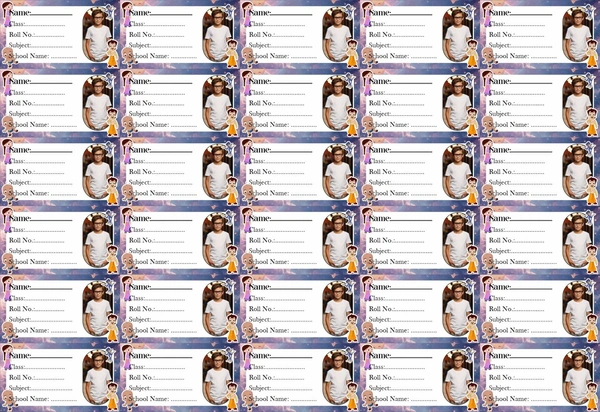 Vedalya Ayodhara Personalized Photo Name Sticker - Pack of 60 - Pack of 60