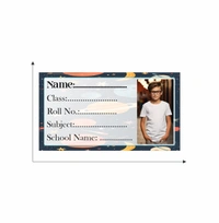 Vedalya Ayodhara Personalized Photo Name Sticker - Pack of 60 - Pack of 60